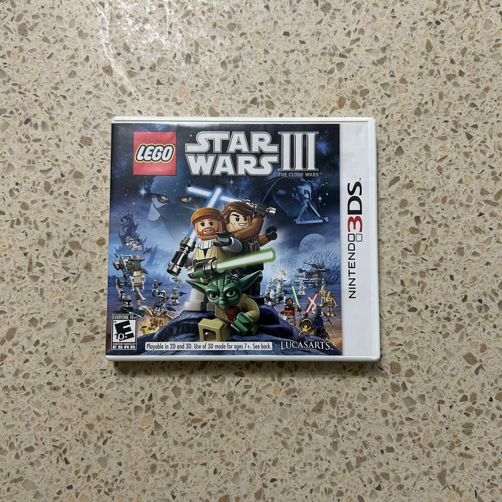 Nintendo 3DS LEGO Star Wars III The Clone Wars Game LIKE NEW